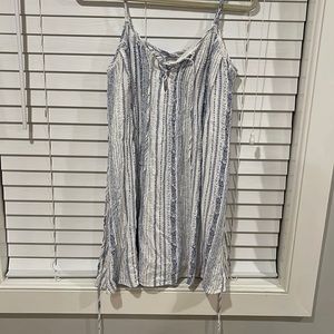 American Rag. Medium. White and blue tank top dress.